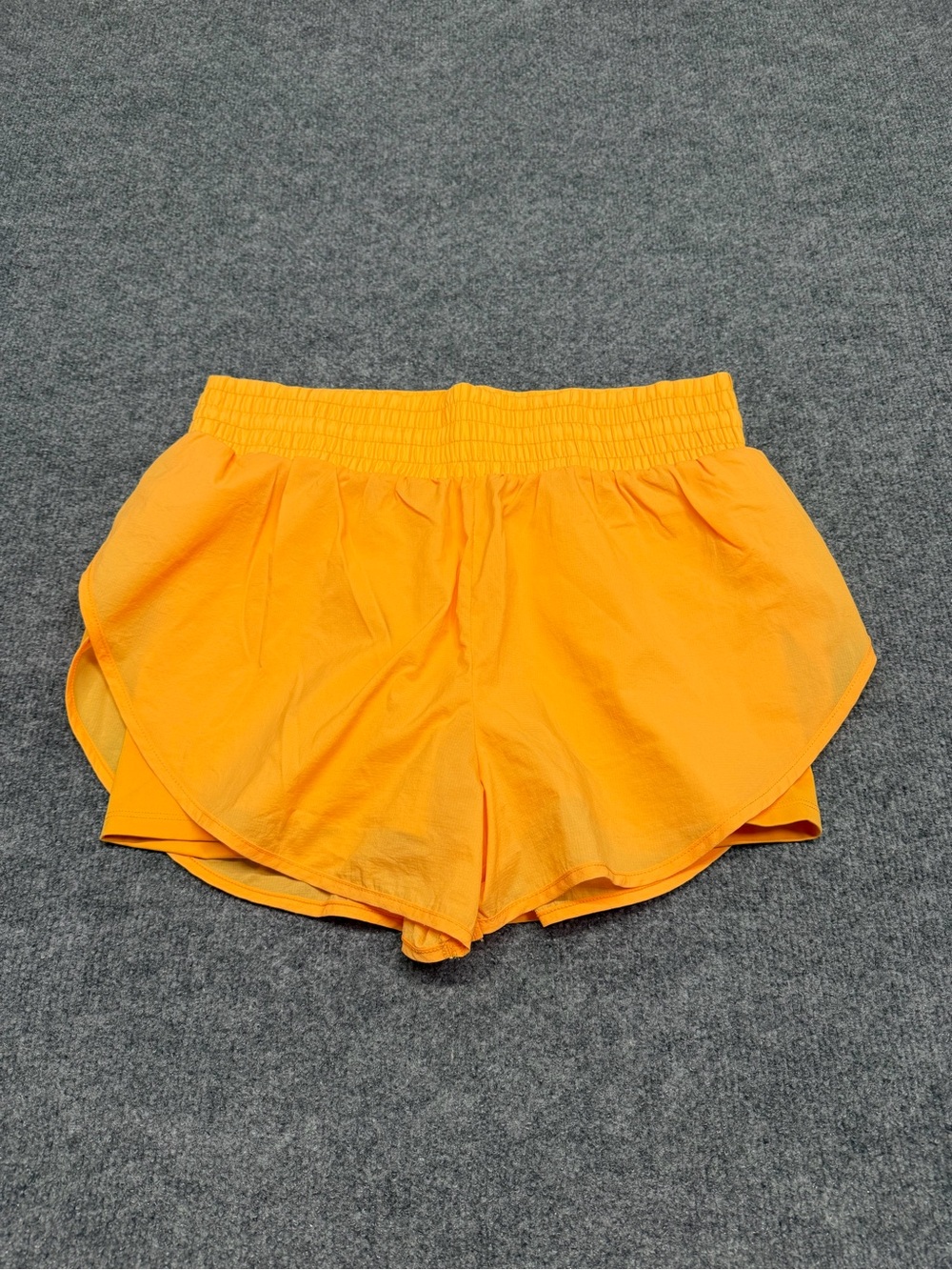 all in motion Bright Orange Women's Athletic Shorts with Elastic Waist